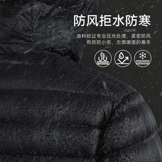 【雪狐鹅绒服】拓路者2024冬季90鹅绒金标p棉羽绒服外套女连帽 商品图3