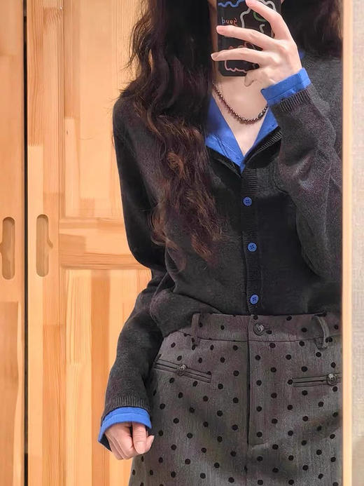 花灰拼克莱因蓝假两件 商品图1