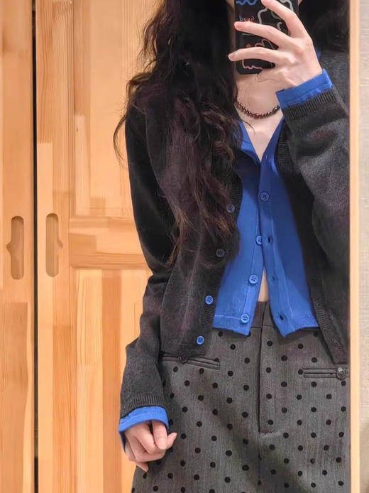 花灰拼克莱因蓝假两件 商品图2