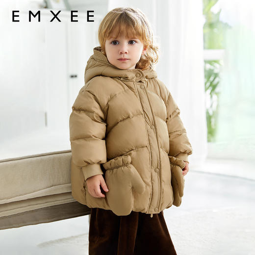 【宝宝服饰】EMXEE嫚熙童装中长款羽绒服外套 商品图0