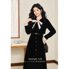 鹿向南「黑珍珠」2025秋冬法式连衣裙女气质收腰丝绒假两件长裙 商品缩略图1