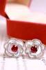 18K无烧红宝石耳钉鸽血红 1.6ct 商品缩略图1