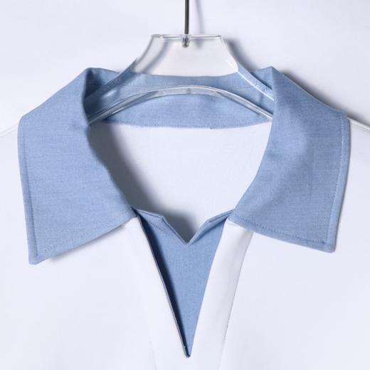 秋冬季新款时尚个性拼色POLO领假两件百搭宽松拼接长袖卫衣 商品图2