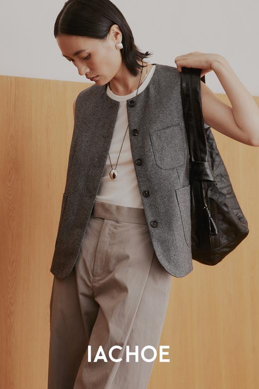 棉仓3571599002-毛呢小马甲 商品图4