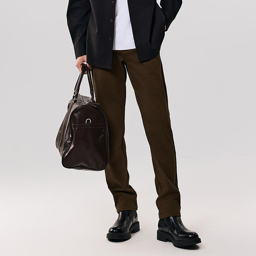 棉仓357818013-弹力针织拉绒锥型暖阳裤 商品图0