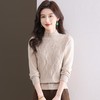 CC-103-1672厚款半高领毛衣女秋冬内搭新款宽松简约上衣中年妈妈羊毛打底衫女 商品缩略图1