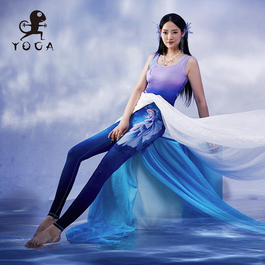 【现货秒发】壁虎瑜伽【斗鱼】限量款印花九分裤 商品图2