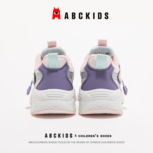 ABCkids童鞋儿童二棉鞋冬季加绒运动鞋女童休闲保暖棉鞋女孩童鞋 商品图6