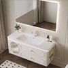 洗漱台浴室柜组合陶瓷2024奶油风卫浴橡木洗脸盆新款盆一体可丽耐 商品缩略图3