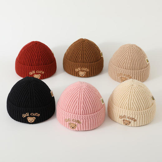 【60款！】BOSTON小孩帽字母儿童毛线帽宝宝针织帽加里布婴儿秋冬款保暖帽子 商品图1