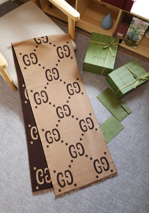 古驰 色纺原版大G咖色 Gucci必入，人手一条（AN） 商品图1