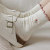 【5双装 甜美减龄中筒袜】袜子女中筒袜堆堆袜可爱卡通刺绣小熊秋冬花边长袜月子袜棉袜 商品缩略图2