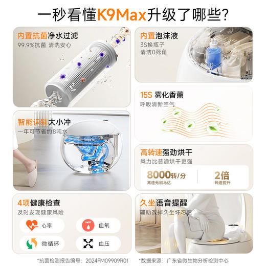 内置泡沫家用马桶全自动无坐便器一体式蛋形水压智能限制御冠即热 商品图2