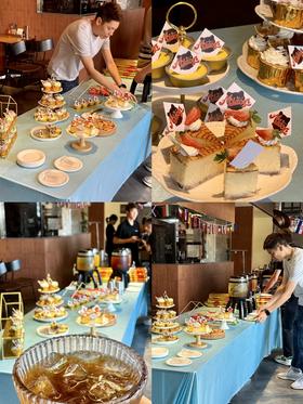 「邈一西厨工坊·开业大吉」茶歇甜品台案例