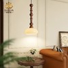 客厅实木床头灯美式中古楼梯复古壁灯过道背景墙卧室书房关灯玄 商品缩略图2