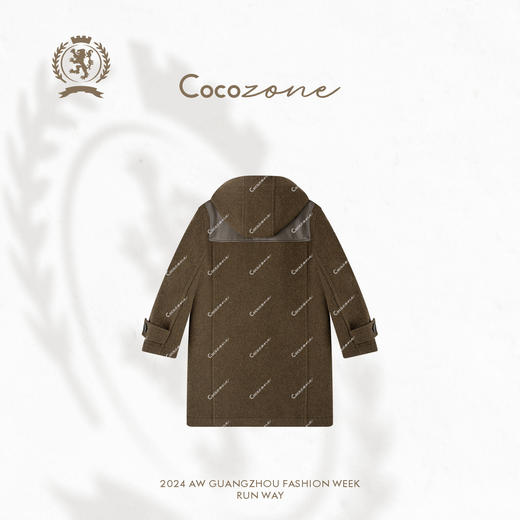 COCO ZONE “复古返潮” 复古中长款呢子外套CC1C2296 商品图1