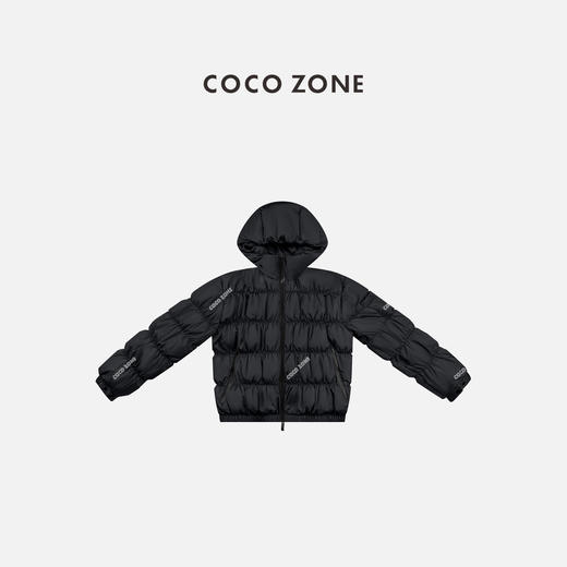 COCO ZONE 90鸭绒设计感连帽拉链羽绒服CC2D2379 商品图1