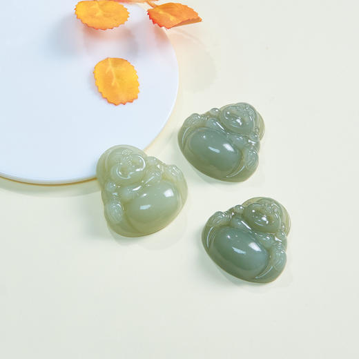 玉美人菲菲HZ/和田玉佛公吊坠约54*51mm/多样性发一 商品图0