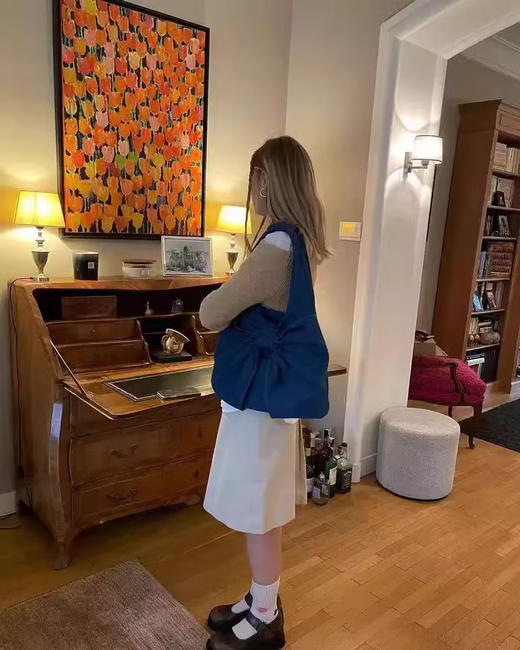 裁缝学苑AS347小众设计蝴蝶结单肩托特包包牛仔帆布包纸样打板 商品图4