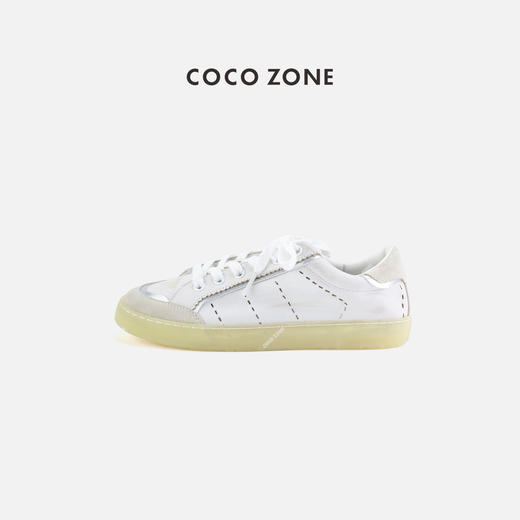 COCO ZONE 复古做旧系带休闲鞋通勤风透气阿甘鞋CC2D2373 商品图0