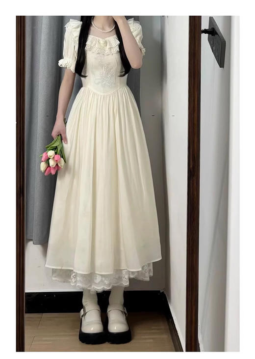 裁缝学苑AS351法式复古宫延风劳拉裙收腰连衣裙纸样女装裙子打板 商品图2