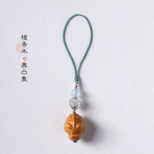 奥凸曼与小怪兽檀香木挂件 商品图6