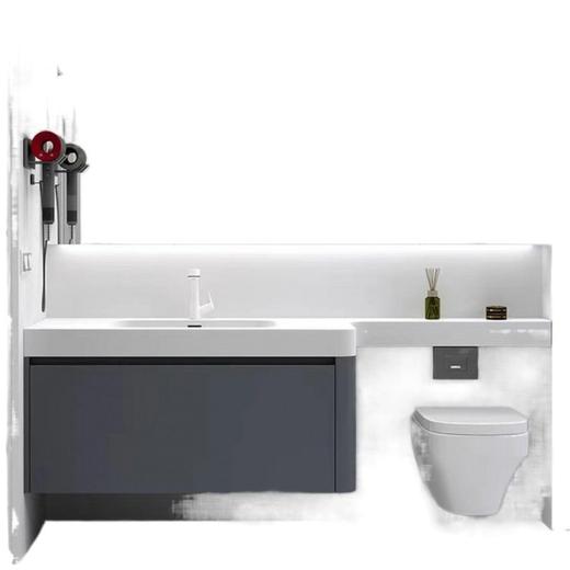 卫浴盆可丽耐马桶轻奢国产洗脸池组合智能浴室柜jbK延长洗手一体 商品图4