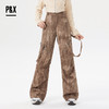 P&X设计师女装冬季美式休闲阔腿宽松工装牛仔长裤 824410137 咖色 商品缩略图0