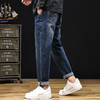 【新款DQ】大依优型大码潮款松紧腰牛仔裤棉质YKK拉链加肥加大宽松男士胖子显瘦潮流弹力舒适 商品缩略图8