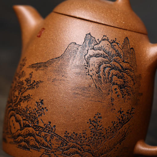 【青山特惠】宜兴 原矿降坡泥 秦权 手工紫砂壶.200cc. 王强 商品图3