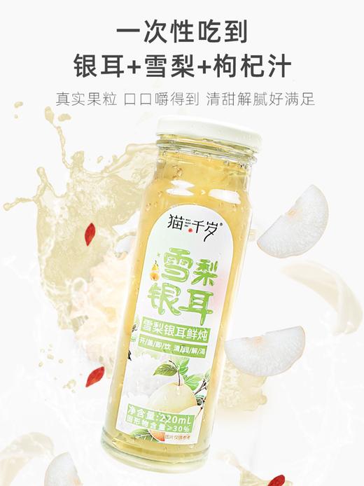 猫千岁雪梨银耳鲜炖 秋季润养有机银耳 软糯微甜 每一口都是享受 商品图1