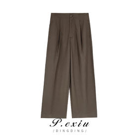 01-1潘依绣丁丁宠粉福利秋季新款宽松休闲阔腿裤百搭显瘦休闲裤 K6017
