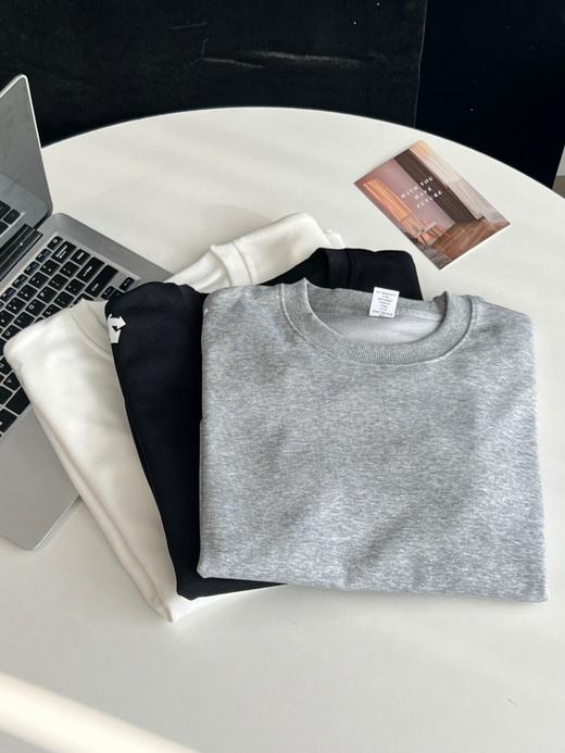 运动休闲男士卫衣 秋冬新品男生针织长袖内搭宽松外套 商品图1