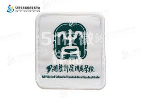 通版深圳市罗湖教科院附属学校织唛校徽布姓名贴章可缝烫现货发51