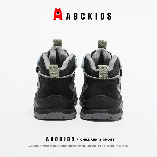 abckids童鞋加绒二棉鞋男童女童2024冬季新款儿童高帮防滑保暖运动鞋 商品图6