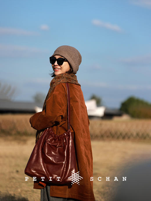 PETIT SCHAN小闪 BAG#012 The Shell of Time 时间的皮壳 意大利进口高级感植鞣小羊皮单肩斜挎包 商品图9