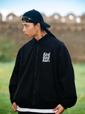 BK2024秋季KKK尼龙翻领教练夹克外套