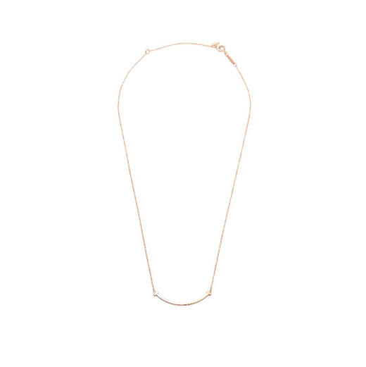 TIFFANY & CO.蒂芙尼 T 系列 Smile 笑脸 V金 项链 多尺寸无钻（XTY） 商品图8