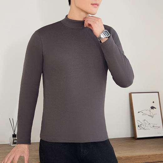 【秋冬必备 情侣同款！】秋冬加绒加厚，螺纹同色，柔软舒适，高弹贴合，保暖防风，修身显瘦。男女通用，多种风格。保暖防风，内搭外穿皆可！ 商品图12