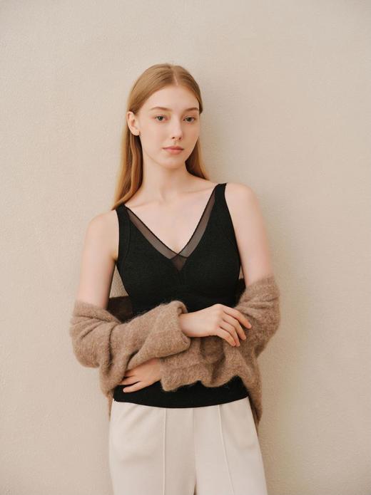 24秋冬--德绒羊毛蚕丝无痕带胸垫保暖背心【包邮/三天无理由退换】 商品图2