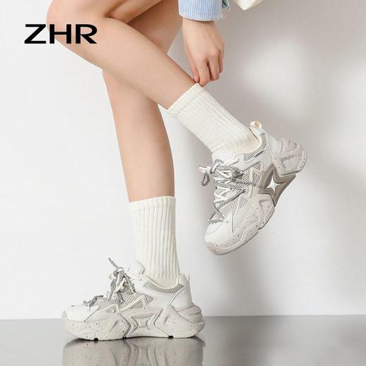 ZHR情侣款老爹鞋2023新款时尚透气鞋子男厚底ins潮款爆款情侣鞋子 商品图6