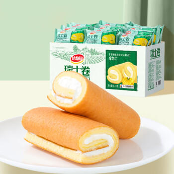 达利园瑞士卷香蕉味3斤整箱独立包装零食早餐面包充饥蛋糕卷 商品图1
