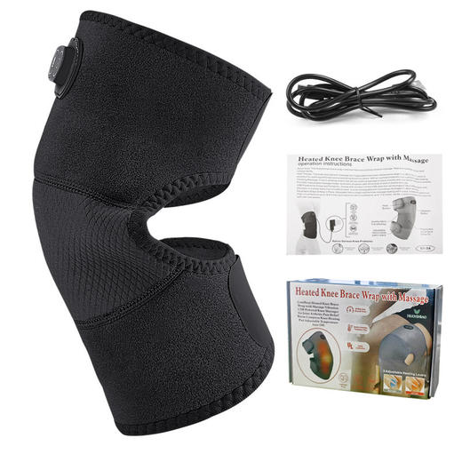 秋冬【USB款充电加热护膝】震动按摩保暖护具 热敷按摩防护电热护膝  商品图5