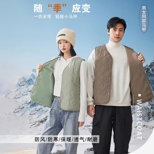 康博  羊毛雪貂绒正反两面穿马甲 355（女款）+3551（男款） 商品图1