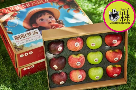 📦喵菓基地～三色苹果【维纳斯黄金➕胭脂梦露黄金苹果➕王林苹果➕黑卡苹果➕红露苹果】 商品图0