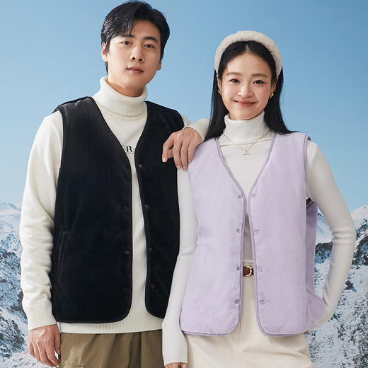 康博  羊毛雪貂绒正反两面穿马甲 355（女款）+3551（男款） 商品图4