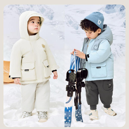 【三防】迷你巴拉冬新款男女童红嘴雁羽绒服宝宝加厚羽绒外套 商品图2