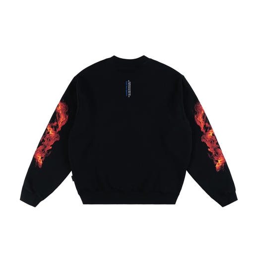 BK2024秋季红蓝火焰套头圆领长袖卫衣 商品图9