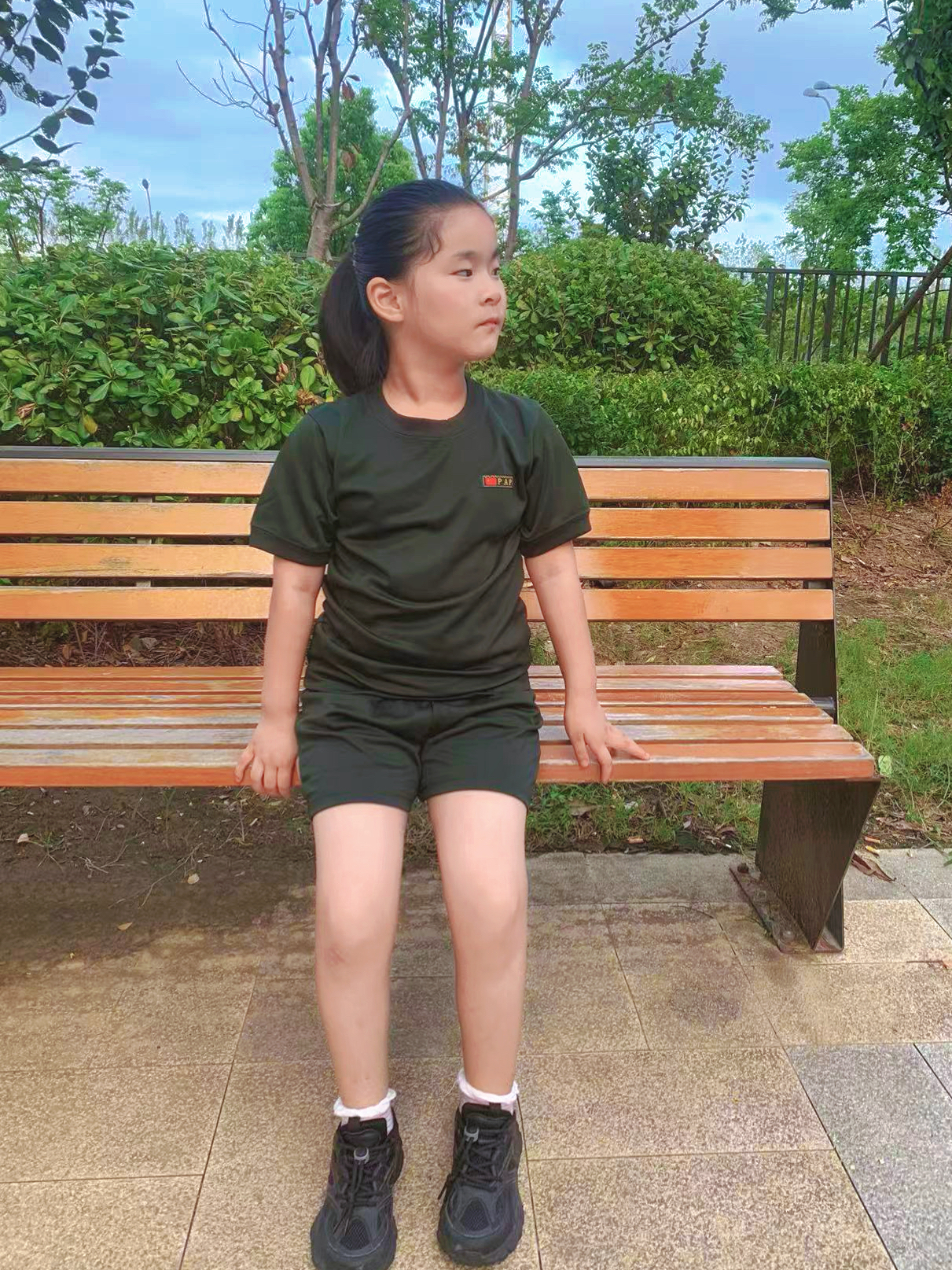 《追风少年》儿童短体套装款