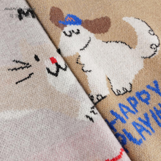 马克珍妮男童萌趣动物绵羊毛针织衫毛衣2024年秋冬新款241768 商品图4